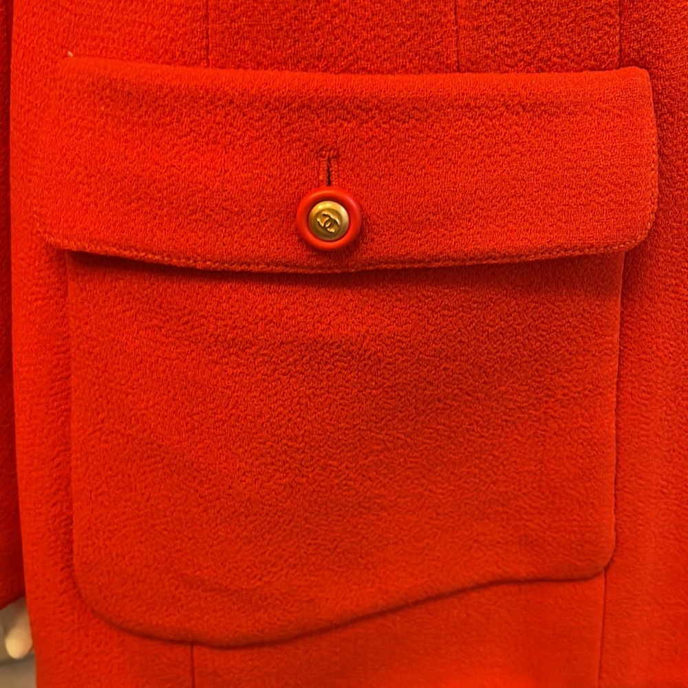 Chanel Orange Utility Jacket - image 4